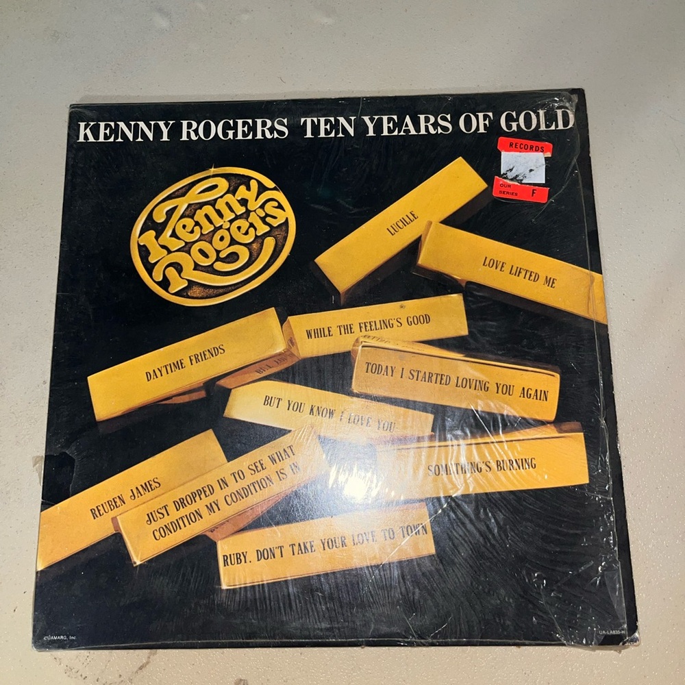 Kenny Rogers Ten Years of Gold Vinyl Album